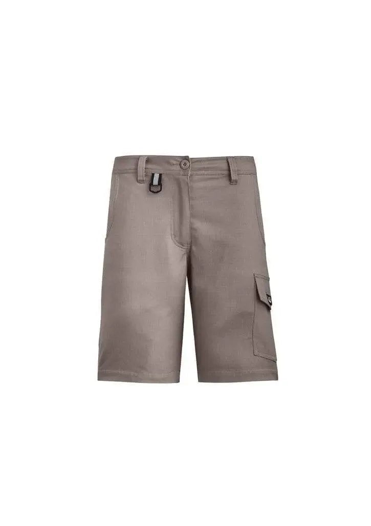 SYZMIK women's rugged cooling vented shorts ZS704 Work Wear Syzmik Khaki 16